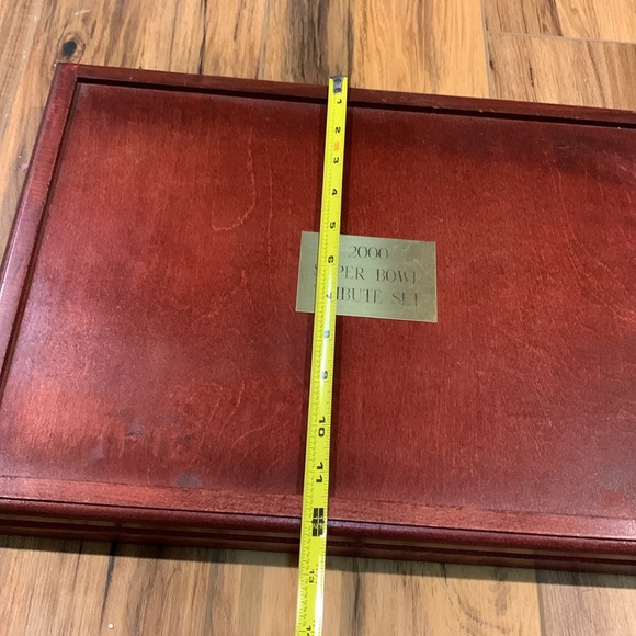 2000 Superbowl Tribute set of 9 - .999 coins and 6 bronze in wood box authentic - Picture 8 of 13
